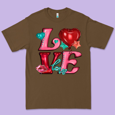 Love With Balloons Premium Tee Designed By Adodesignshop