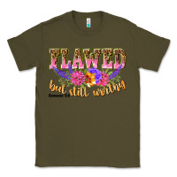 Army Green flawed but still worthy romans 5 8 Classic Tee - NancyCooperArtShop