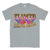 Heather Grey flawed but still worthy romans 5 8 Classic Tee - NancyCooperArtShop