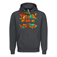Smoke optometry thankful grateful blessed pumpkin Zipper Hoodie - NancyCooperArtShop