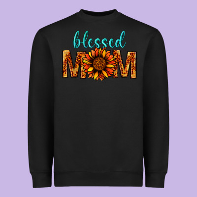 Blessed Mom Heavyweight Sweatshirt Designed By Bundleandbundleshop