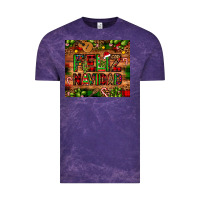 Cloud Purple feliz navidad Christmas cactus leopard Vintage Tee - JahusDesignShop