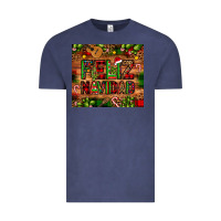 Vintage Denim feliz navidad Christmas cactus leopard Vintage Tee - JahusDesignShop