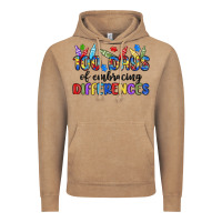 Vintage Coffee 100 days of embracing differences Vintage Hoodie - MaliasSmallBusiness