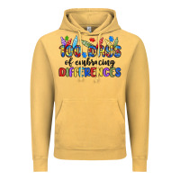 100 Days Of Embracing Differences Vintage Hoodie | Teevron