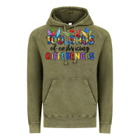 Vintage Olive 100 days of embracing differences Vintage Hoodie - MaliasSmallBusiness