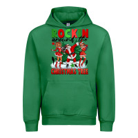 Emerald Rockin Around The Christmas Tree Urban Hoodie - FaDigitalArtStudio