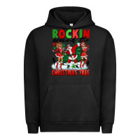 Pigment Black Rockin Around The Christmas Tree Urban Hoodie - FaDigitalArtStudio