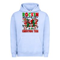 Pigment Grape Ice Rockin Around The Christmas Tree Urban Hoodie - FaDigitalArtStudio