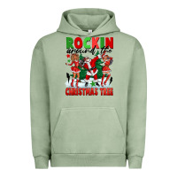 Pigment Oil Green Rockin Around The Christmas Tree Urban Hoodie - FaDigitalArtStudio