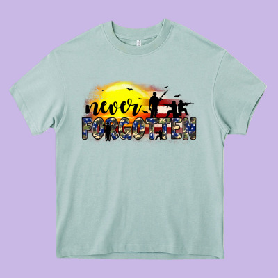 Never Forgotten Heavy Core Tee Designed By Jahusdesignshop