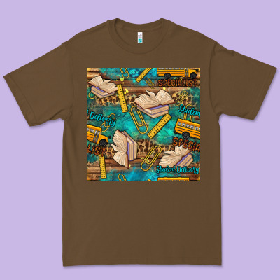 Student Delivery Specialist Seamless Pattern Premium Tee Designed By Bundleandbundleshop
