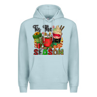 Blue Mist tis the season Premium Hoodie - CowGirlArtShop