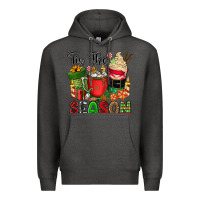 Charcoal Heather tis the season Premium Hoodie - CowGirlArtShop