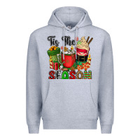 Heather Grey tis the season Premium Hoodie - CowGirlArtShop