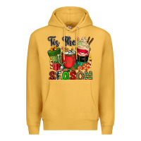 Mustard tis the season Premium Hoodie - CowGirlArtShop