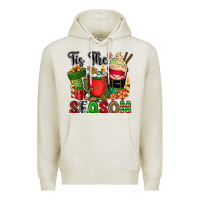 Oatmeal Heather tis the season Premium Hoodie - CowGirlArtShop