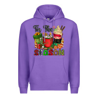 Purple tis the season Premium Hoodie - CowGirlArtShop