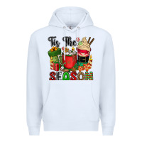 White tis the season Premium Hoodie - CowGirlArtShop