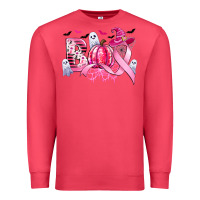 Cardinal boo pink pumpkin witch breast cancer Premium Sweatshirt - CowGirlArtShop