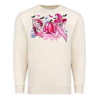 Sandshell boo pink pumpkin witch breast cancer Premium Sweatshirt - CowGirlArtShop