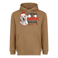 Toasted Coconut i believe in santa paws Heavyweight Hoodie - CowGirlArtShop