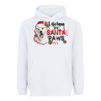 White i believe in santa paws Heavyweight Hoodie - CowGirlArtShop