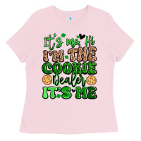 Bubblegum Pink it's me hi i'm the cookie dealer it's me girl scou Ladies Tee - Artiststas