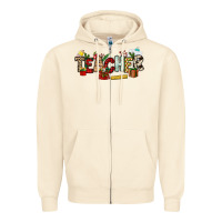 Sandshell Christmas Teacher Zipper Hoodie - NancyCooperArtShop