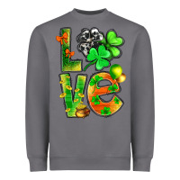 Storm St.Patrick Love With Clover Heavyweight Sweatshirt - BundleAndBundleShop