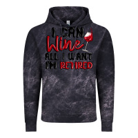 Cloud Black i can wine all i want lm retired Vintage Hoodie - MaliasSmallBusiness