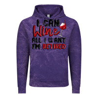 Cloud Purple i can wine all i want lm retired Vintage Hoodie - MaliasSmallBusiness