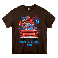 Chocolate Brown happy memorial day farm truck Heavy Core Tee - JahusDesignShop