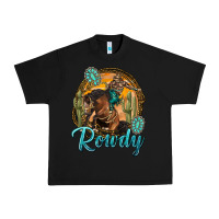 Black western rowdy Urban Heavy Tee - NancyCooperArtShop
