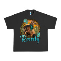 Pigment Black western rowdy Urban Heavy Tee - NancyCooperArtShop