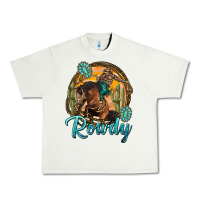 Pistachio western rowdy Urban Heavy Tee - NancyCooperArtShop