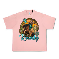 Salmon western rowdy Urban Heavy Tee - NancyCooperArtShop