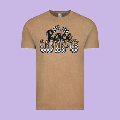 Race Wife Vintage Tee Designed By Maliassmallbusiness