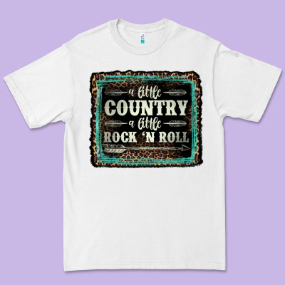 A Little Country A Little Rock N Roll Premium Tee Designed By Adodesignshop