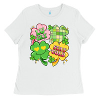 White lucky stay gold Ladies Tee - Artiststas