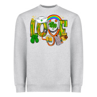 Heather Grey St. Patrick's Love Nurse Heavyweight Sweatshirt - BundleAndBundleShop