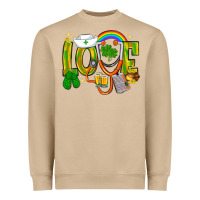 Mushroom St. Patrick's Love Nurse Heavyweight Sweatshirt - BundleAndBundleShop