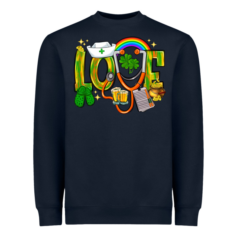 St. Patrick's Love Nurse Heavyweight Sweatshirt by BundleAndBundleShop | Teevron