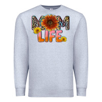 Heather Grey Mom life Mother's Day Premium Sweatshirt - CowGirlArtShop