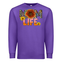 Purple Mom life Mother's Day Premium Sweatshirt - CowGirlArtShop