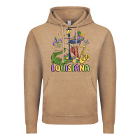 Vintage Coffee louisiana mardi gras Vintage Hoodie - MaliasSmallBusiness