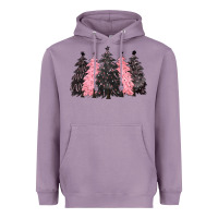 Lavender pink christmas trees Heavyweight Hoodie - CowGirlArtShop
