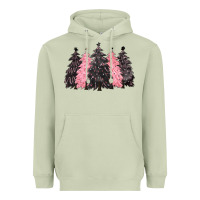 Matcha pink christmas trees Heavyweight Hoodie - CowGirlArtShop