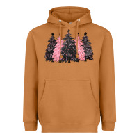 Meerkat pink christmas trees Heavyweight Hoodie - CowGirlArtShop