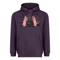 Pink Christmas Trees Heavyweight Hoodie | Teevron